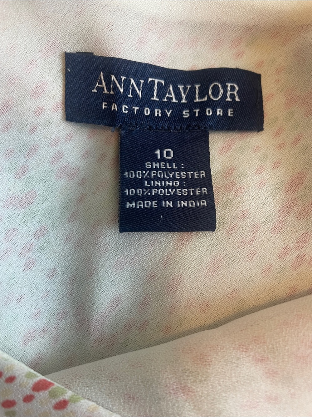 Ann Taylor Loft Floral Ruffle Crepe Hem Skirt size 10 - Picture 2 of 7